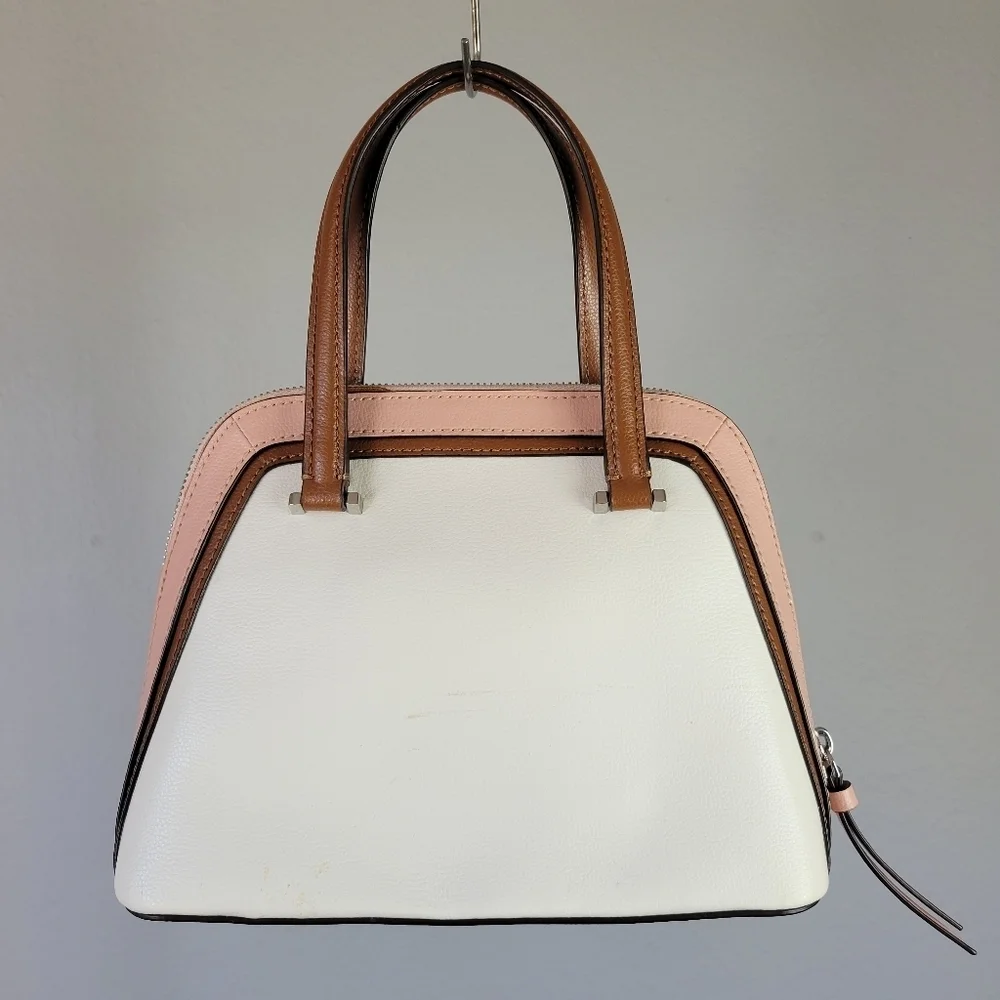 KATE SPADE // Ltd Ed color block patterson dome satchel medium detachable strap